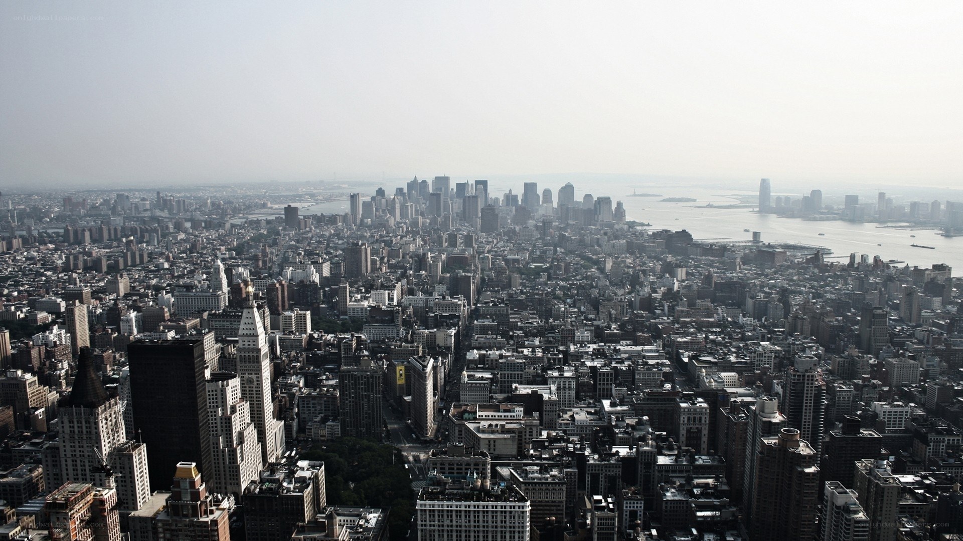 aerial view of new york city
