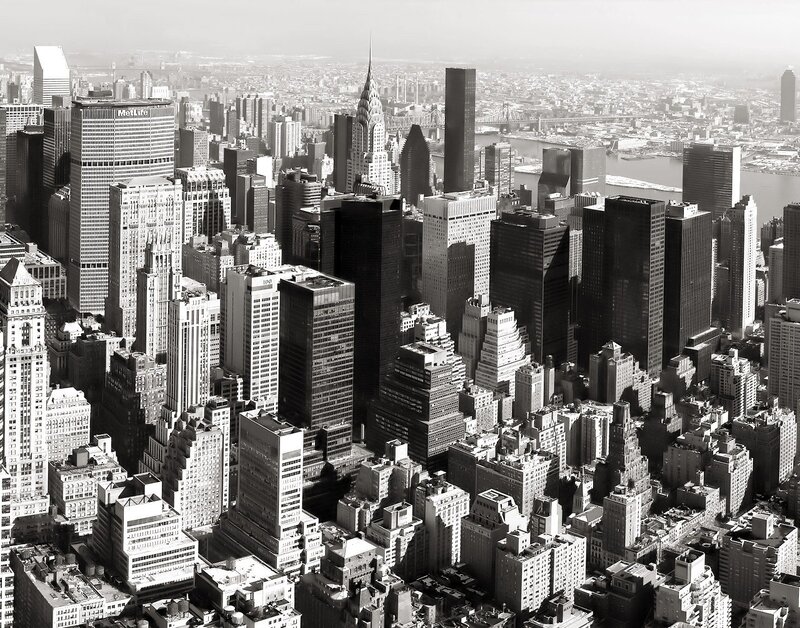 Aerial view of New York City