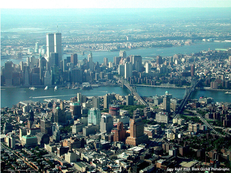 Aerial view of New York City
