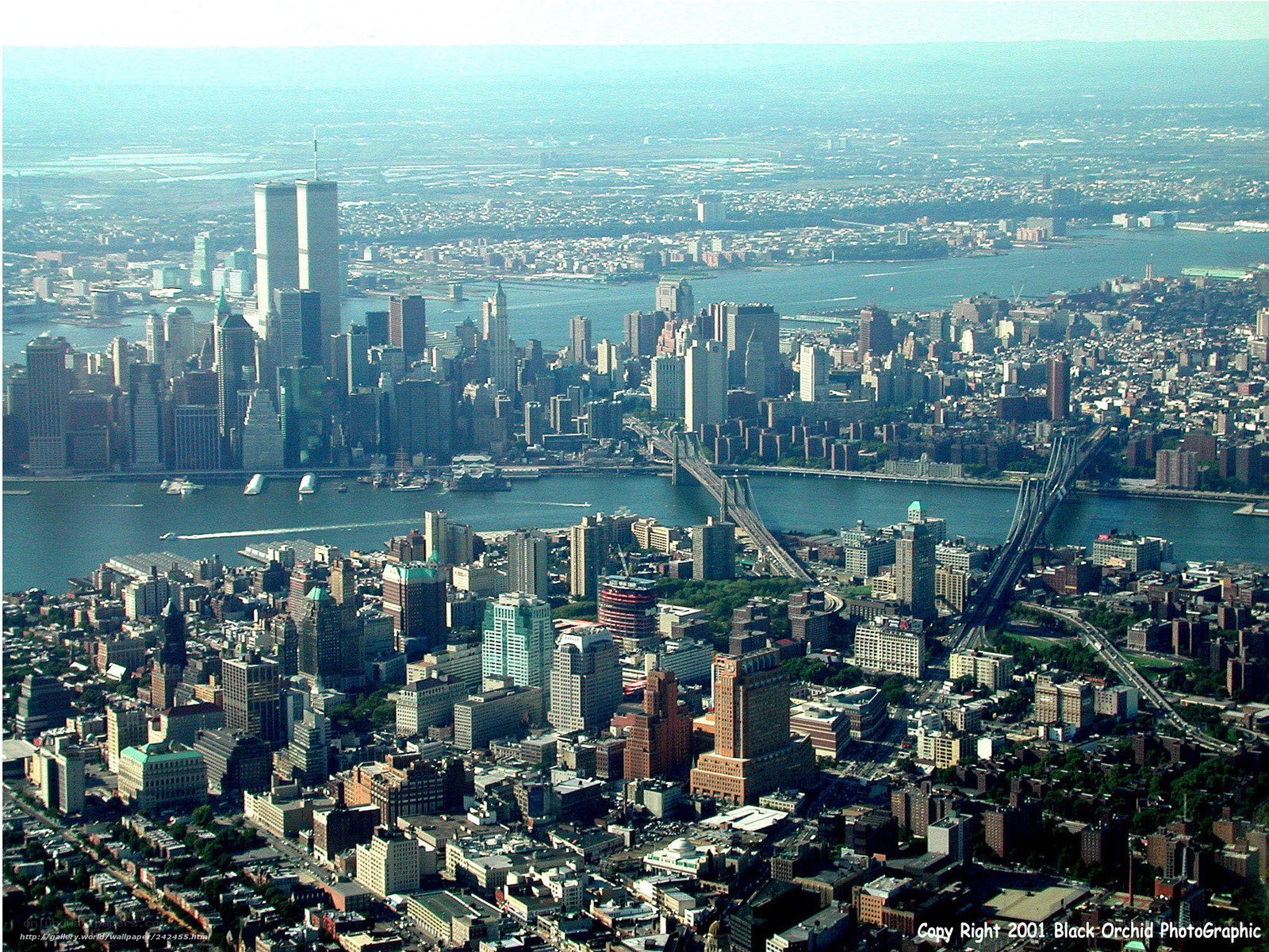Aerial view of New York City