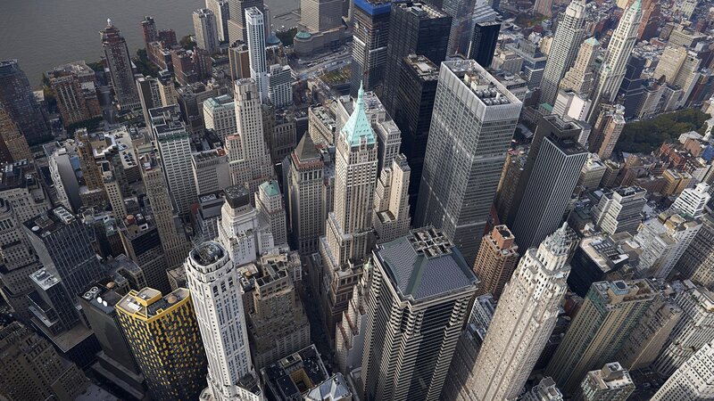 Aerial view of New York City
