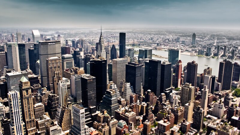 Aerial view of New York City