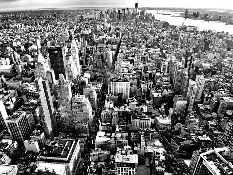 Aerial view of New York City