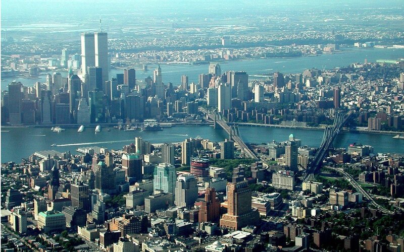 Aerial view of New York City