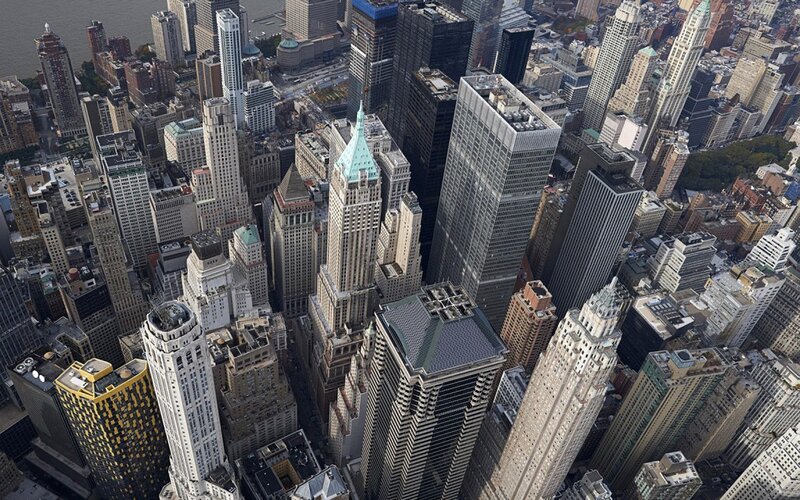 Aerial view of New York City