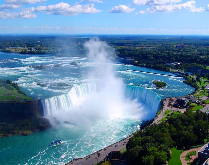 Aerial view of Niagara Falls
