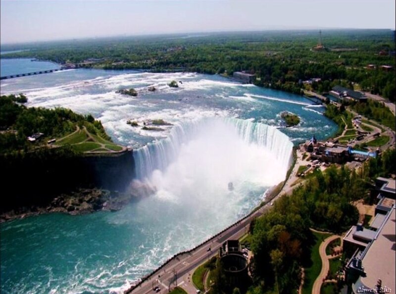 Aerial view of Niagara Falls
