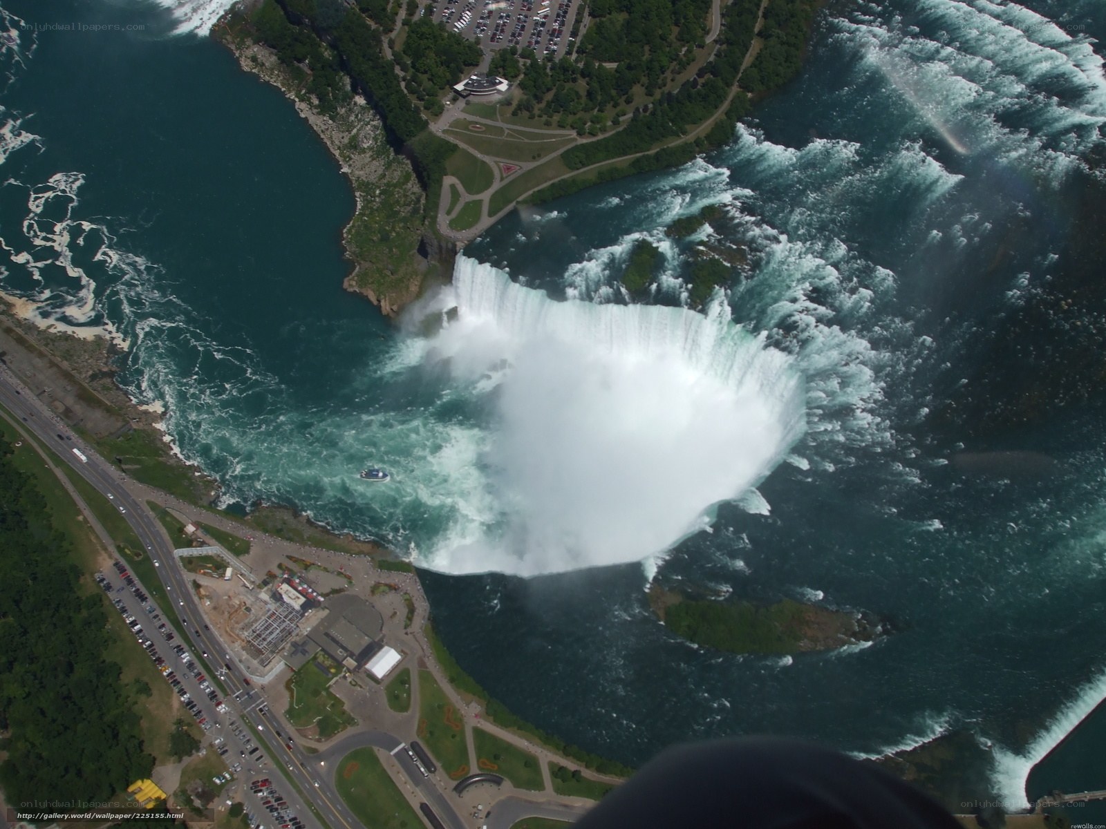 Aerial view of Niagara Falls