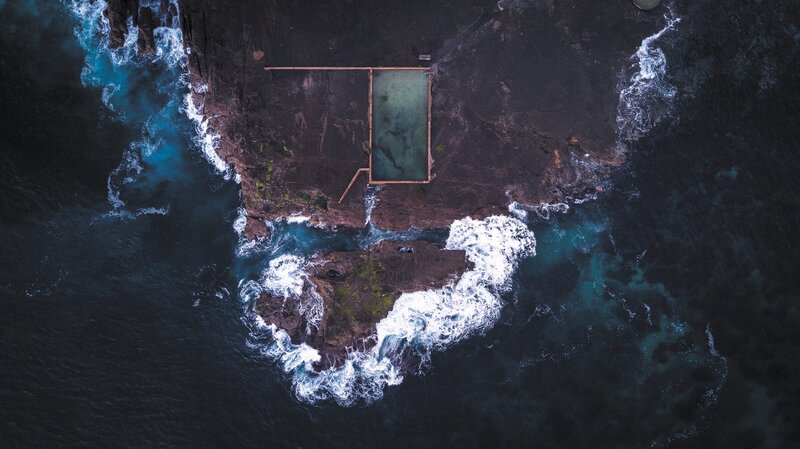 Aerial View of Ocean Pool