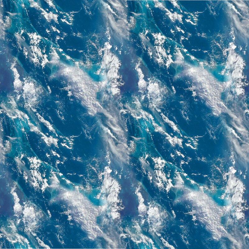 Aerial view of ocean waves