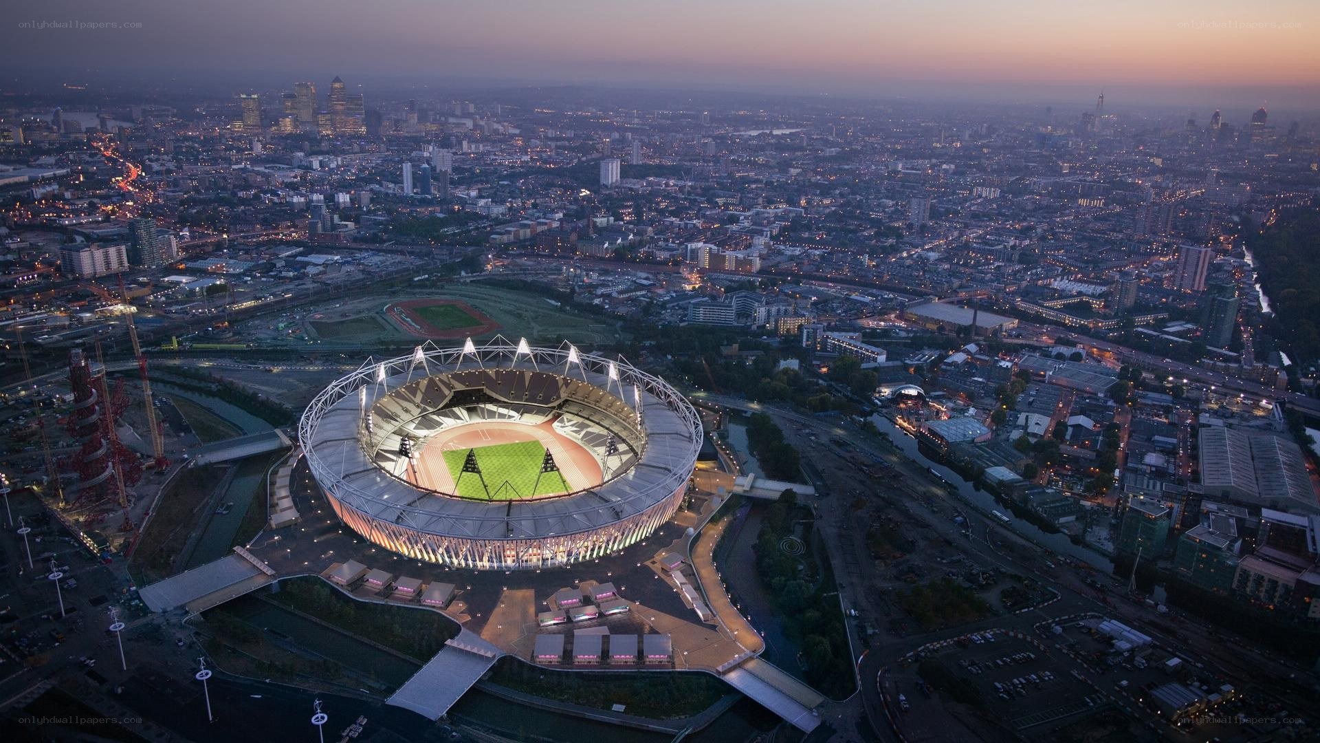 Aerial view of Olympic Stadium