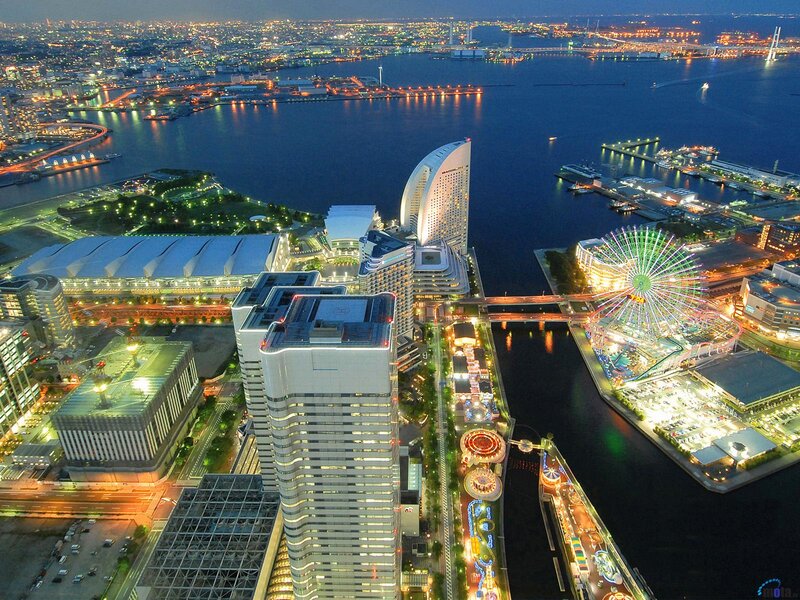 Aerial View of Osaka Bay