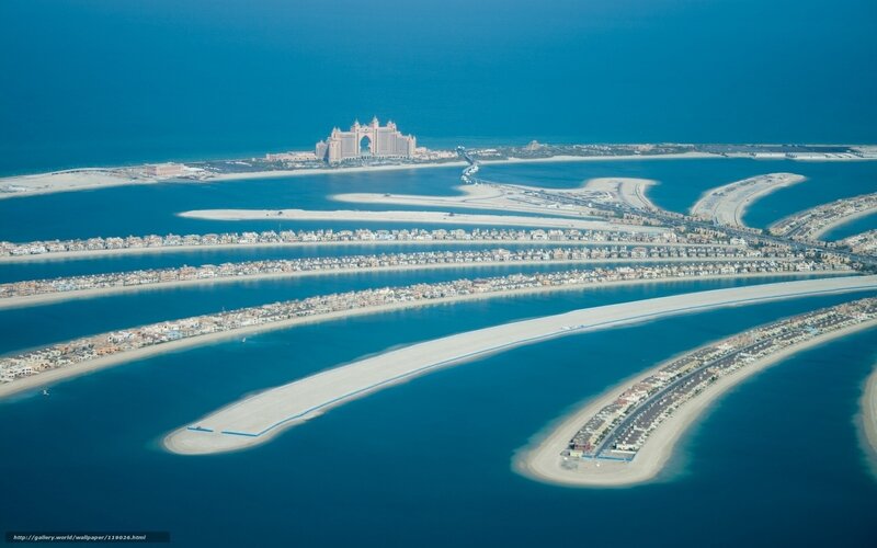 Aerial view of Palm Jumeirah