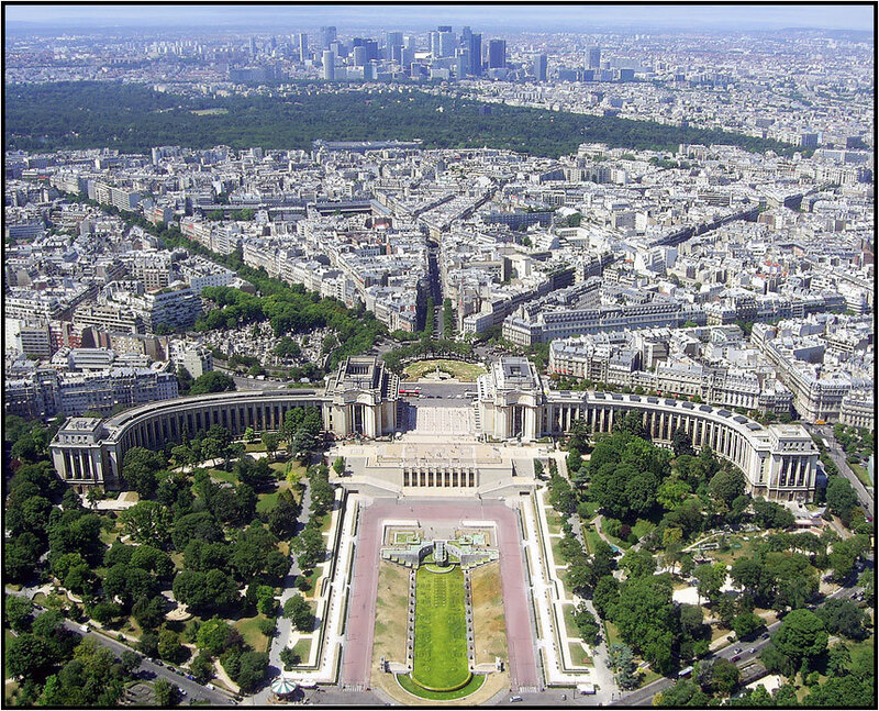 Aerial View of Paris — Green