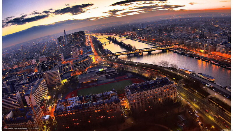 Aerial View of Paris — Orange