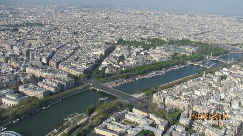 Aerial view of Paris