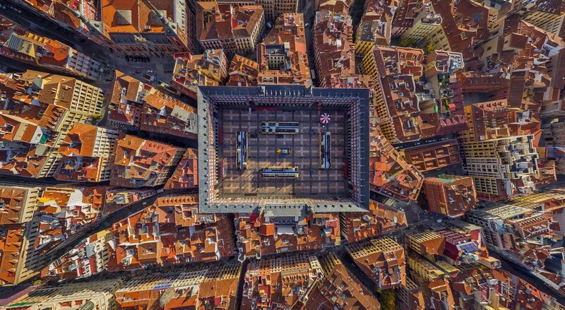 Aerial View of Plaza