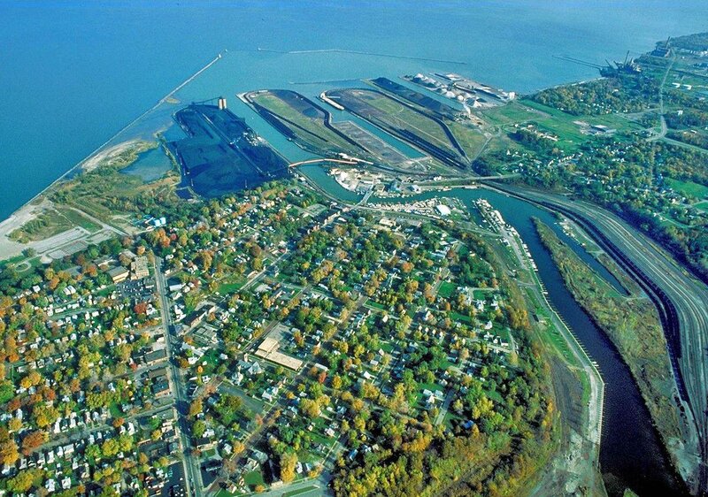 Aerial View of Port