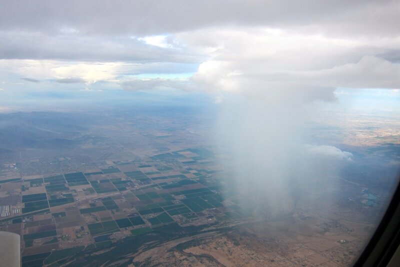 Aerial view of rain shaft