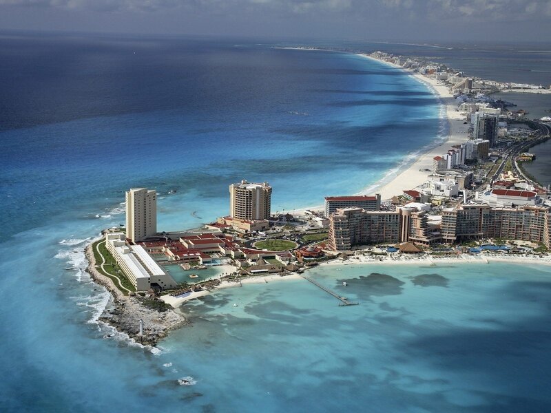 Aerial View of Resort — Blue