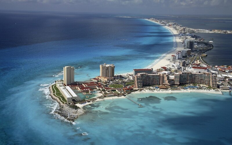 Aerial View of Resort City — Blue, Serene, Afternoon