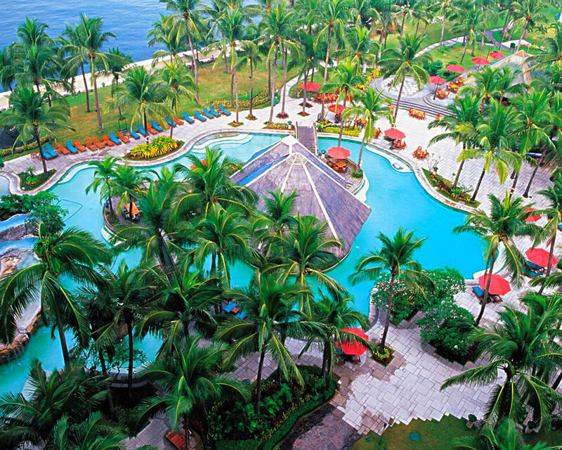 Aerial View of Resort Pool