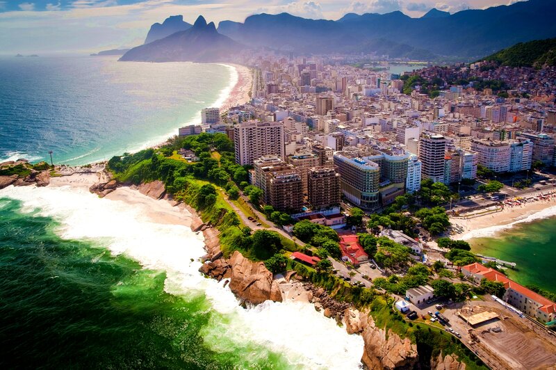 Aerial View of Rio De Janeiro — Blue
