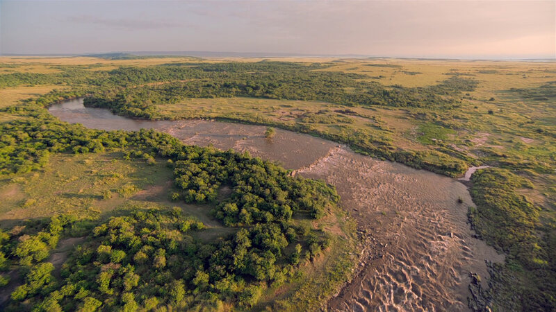 Aerial View of River