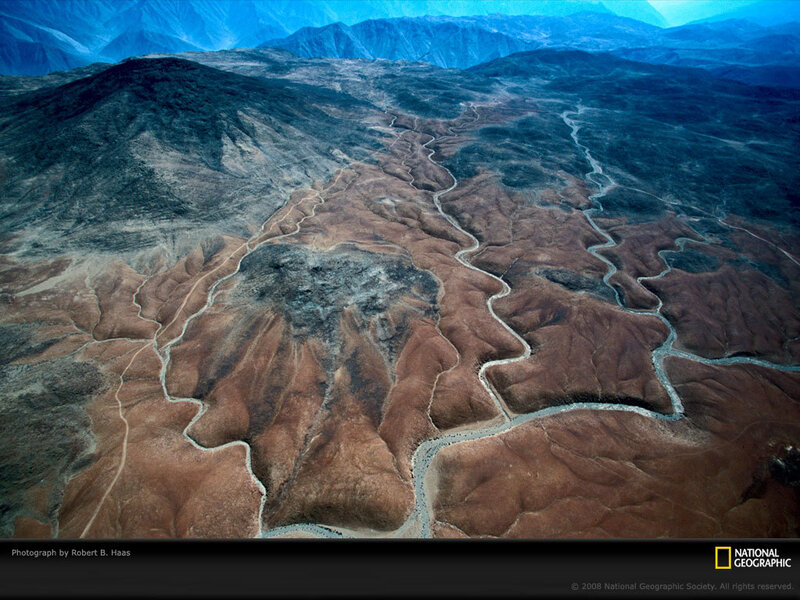 Aerial View of Riverbeds