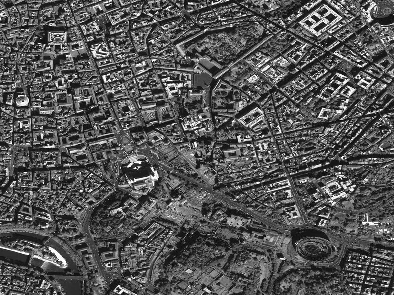 Aerial view of Rome
