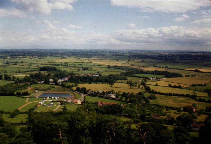 aerial view of rural landscape