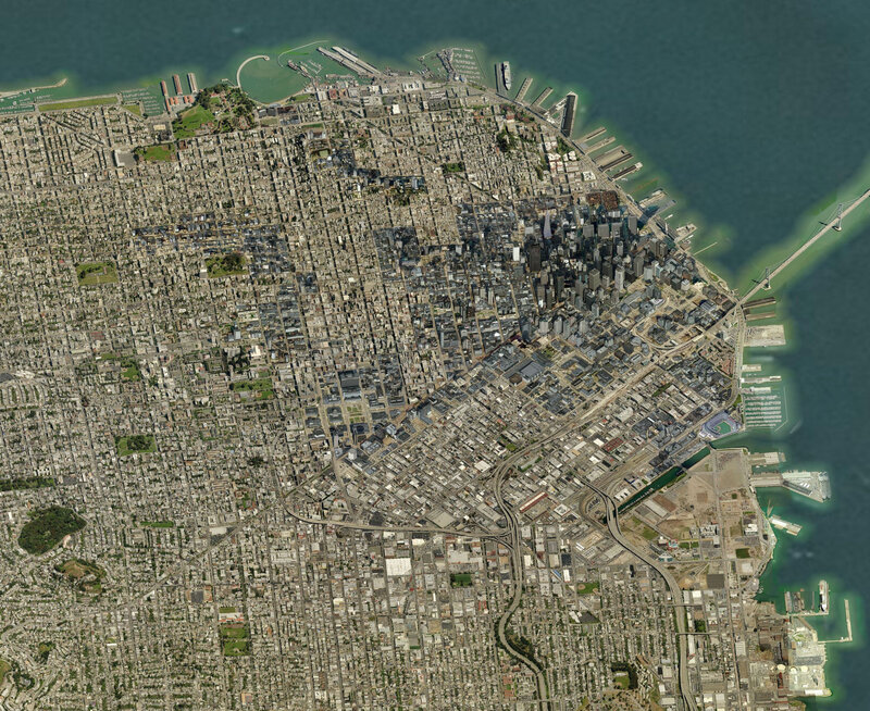 Aerial view of San Francisco