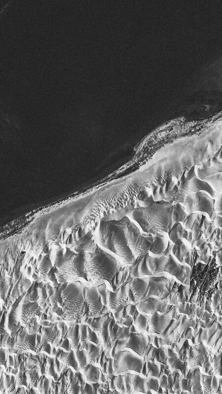 Aerial View of Sand Dunes — Black