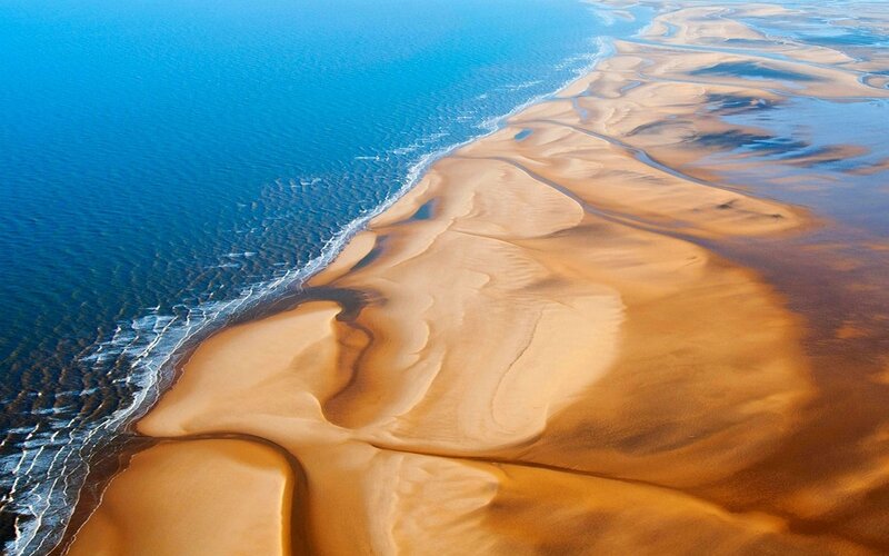 Aerial View of Sandbars