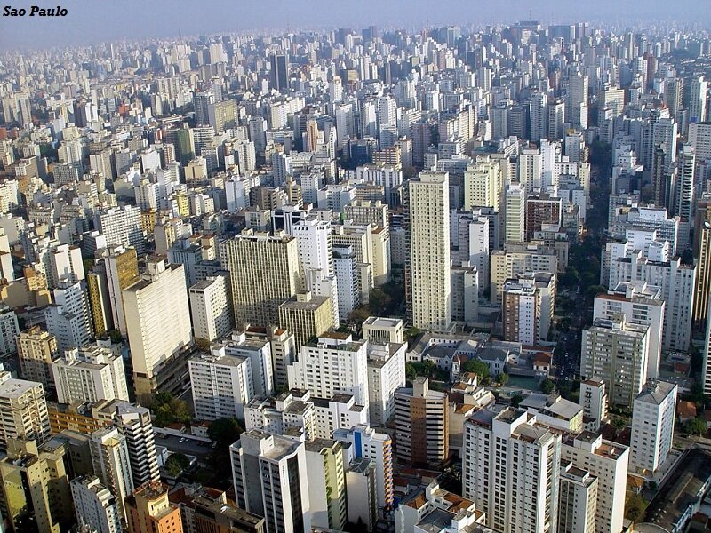 Aerial View of Sao Paulo