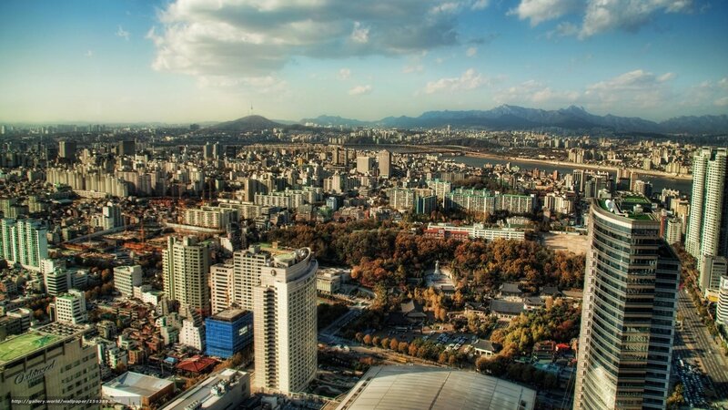 Aerial View of Seoul