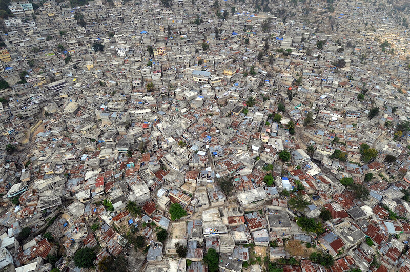 Aerial View of Slum