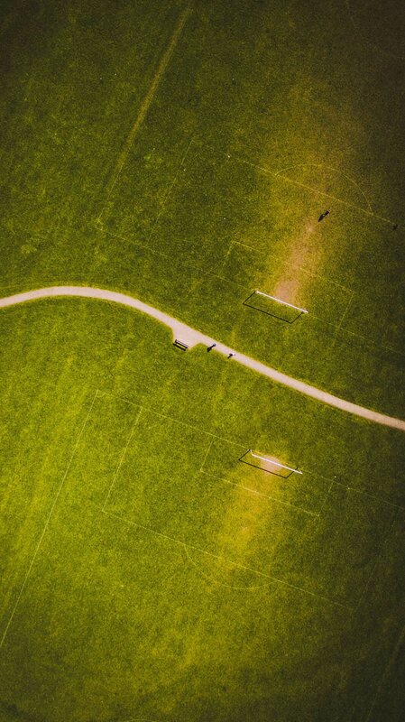 Aerial View of Soccer Fields