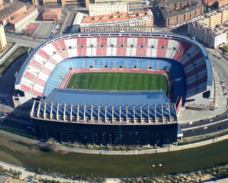 Aerial View of Stadium — Green