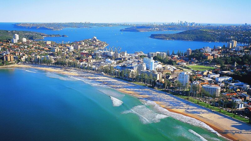 Aerial View of Sydney Beach