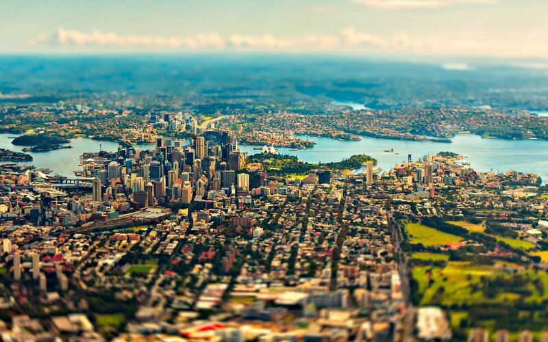Aerial View of Sydney — Blue