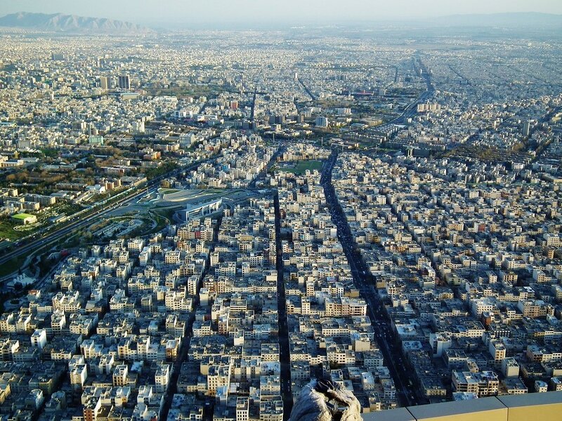 Aerial view of Tehran