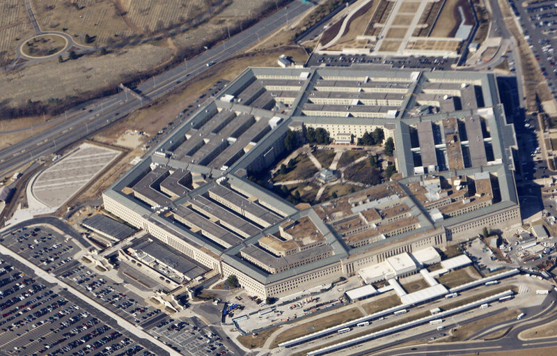 Aerial view of the Pentagon