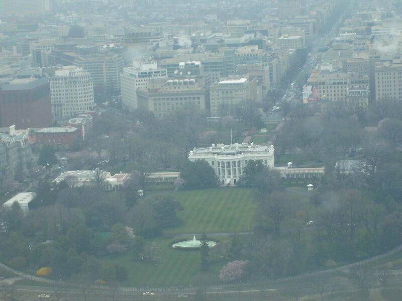 Aerial view of the White House