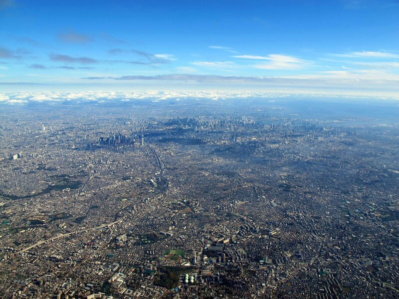 Aerial View of Tokyo — Blue, Serene, Afternoon