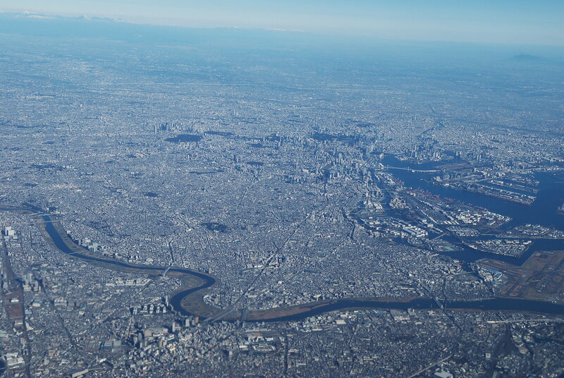 Aerial View of Tokyo — Blue