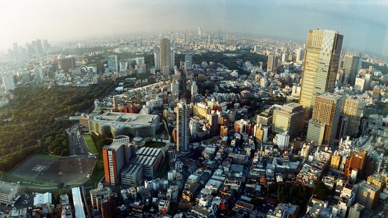 Aerial View of Tokyo — Gray, Dramatic, Afternoon