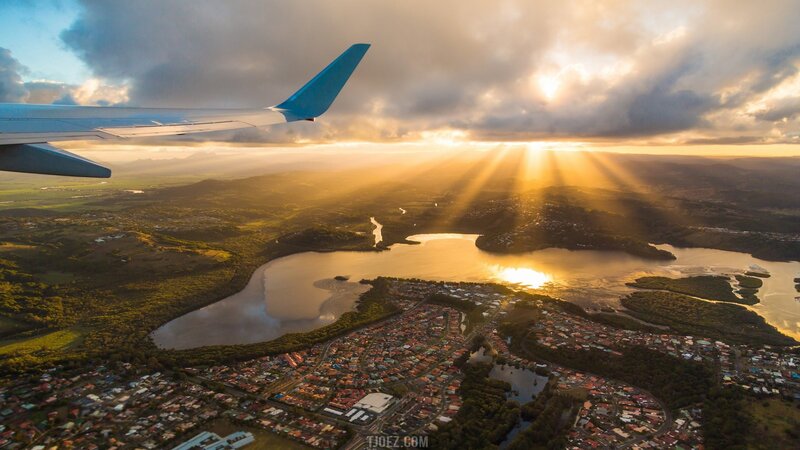 Aerial View of Town