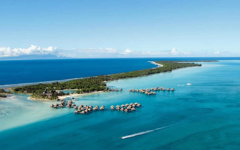 Aerial view of tropical resort