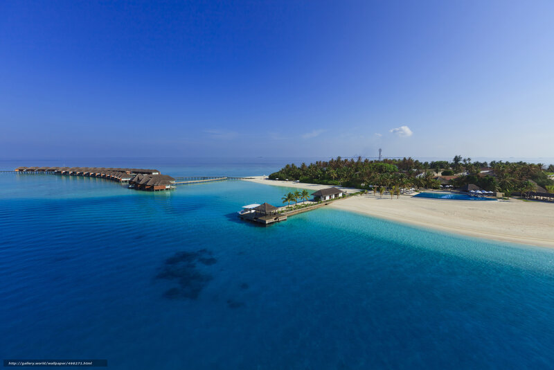 Aerial view of tropical resort